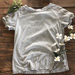 Gray DKNY short sleeve shirt